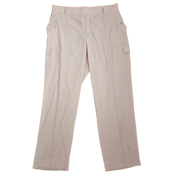 Athleta Vienna Cargo Pants Soft Blush Pink Size 18 Lightweight - Picture 2 of 16